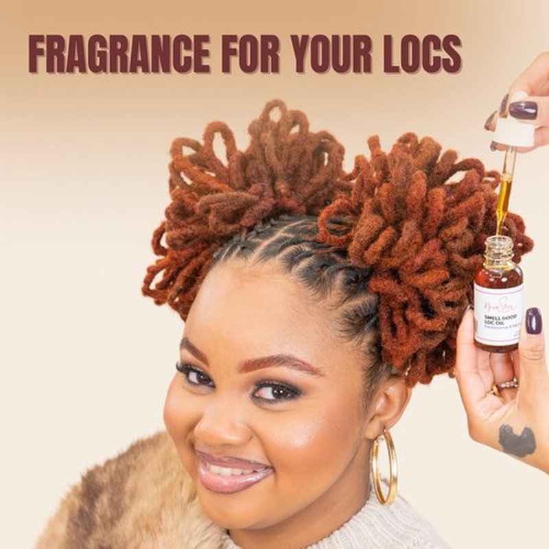 NappStar Frank & Myrrh Scented Smell Good Loc Oil, Aromatic Hair Fragrance for Dreadlocks and Natural Textured Hair, 1 Fl Oz