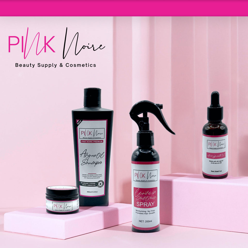 Pink Noire Braiding Gel | Braid Gel Extreme Hold for Locs, Twists and Braid | 7 fl oz