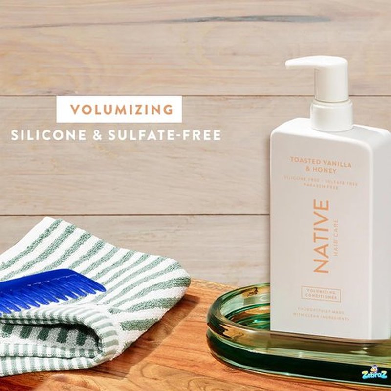 Native Toasted Vanilla & Honey Shampoo & Conditioner Set - Nourishing Formula, 8.25 Oz Each