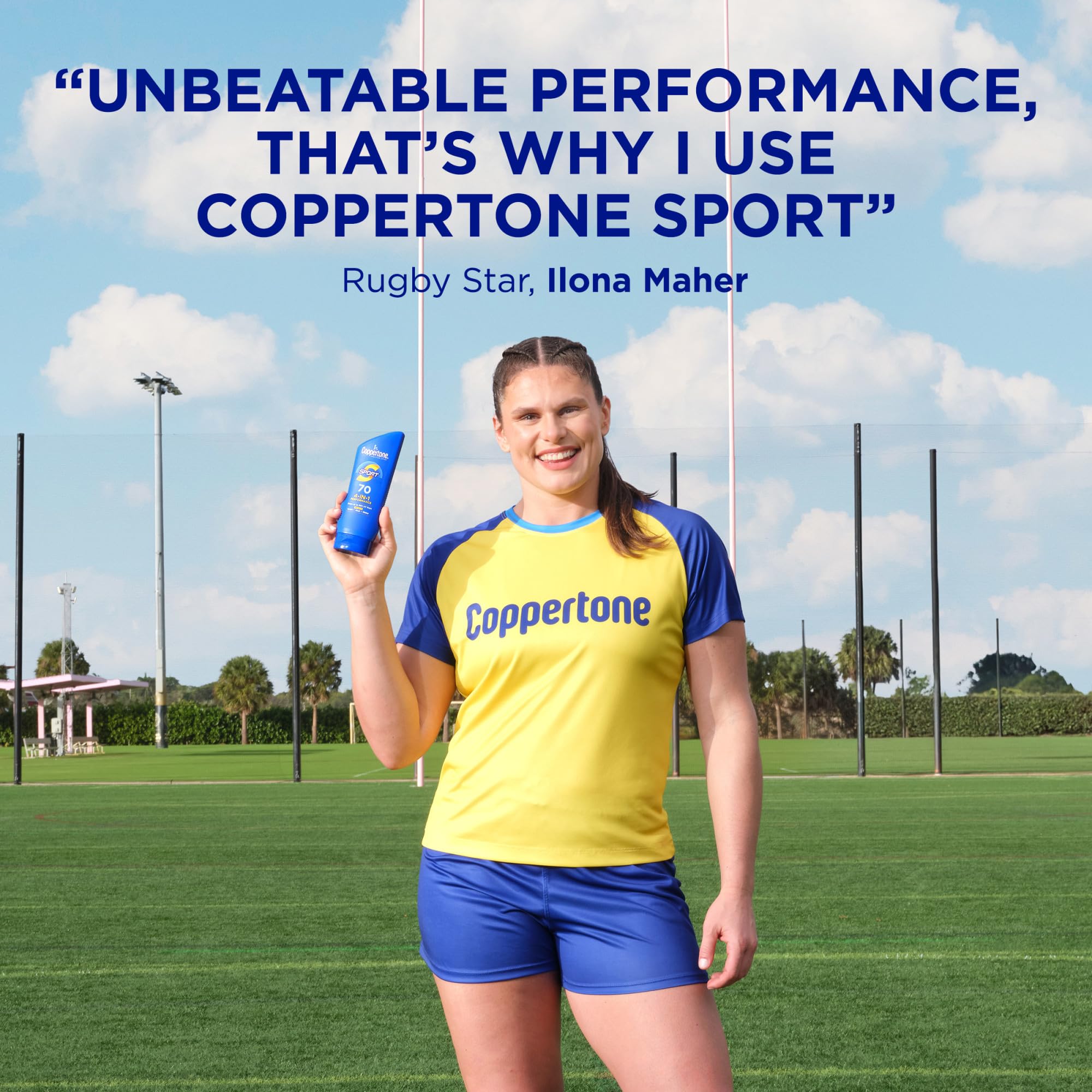 Coppertone Sport Sunscreen Lotion,Broad Spectrum SPF 70 Sunscreen Multi Pack,7 Fl Oz,(Pack of 4)