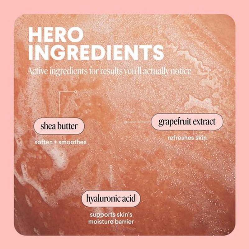 MONDAY HAIRCARE CLEANSE Body Wash with Grapefruit Extract, Hyaluronic Acid, Shea Butter, Coconut Oil for Normal to Oily/Combination Skin 900 mL (Dual Pack)