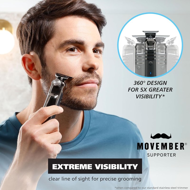 Wahl USA Pro Series Skeleton Style Trimmer - Cordless Lithium-Ion Beard & Hair Clipper | Near Zero Gap Blade