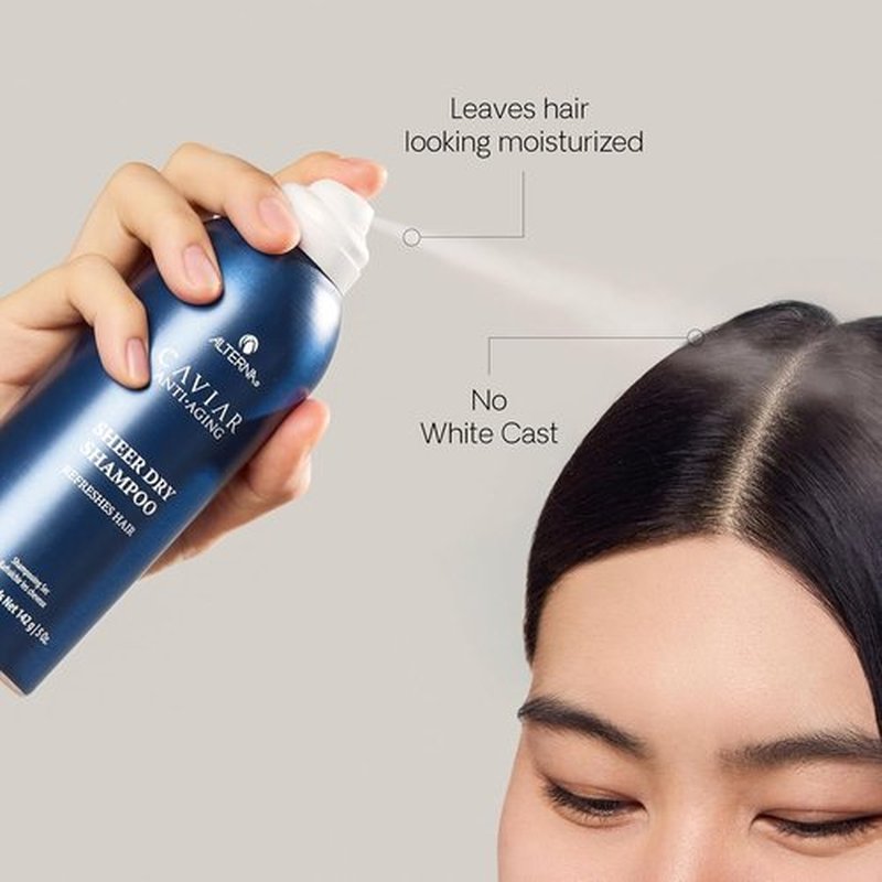 Alterna Haircare CAVIAR Anti-Aging Sheer Dry Shampoo - Refresh Hair & Absorb Oil | 5 Fl Oz | No Buildup for All Hair Types