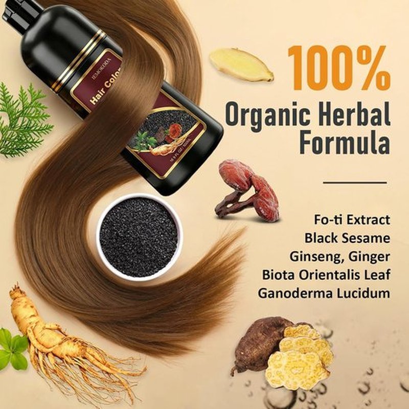 Regine Switzerland Chestnut Brown Hair Dye Shampoo - 3-in-1 Instant Color & Gray Coverage, 16.9 Fl Oz