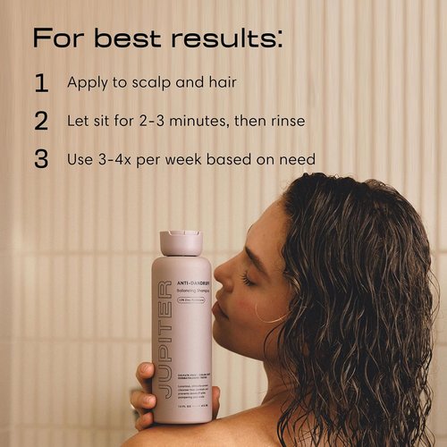 Jupiter Anti Dandruff Shampoo - Nourishing Formula for Flaky, Itchy Scalp - Color-Safe & Sulfate-Free | 2 Pack