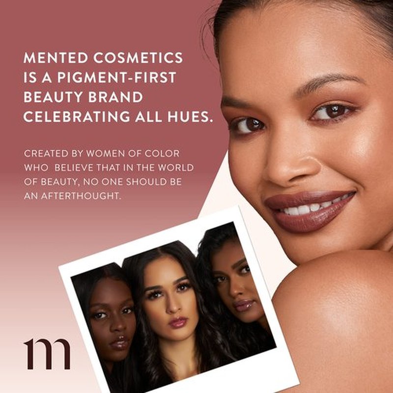 Mented Cosmetics Pressed Powder Makeup, Translucent Setting Powder Compact for Face Make up, Oil Control, Matte Finish, Long-Lasting Wear, Ideal for Black Women, Portable Compact Design, Medium/Deep