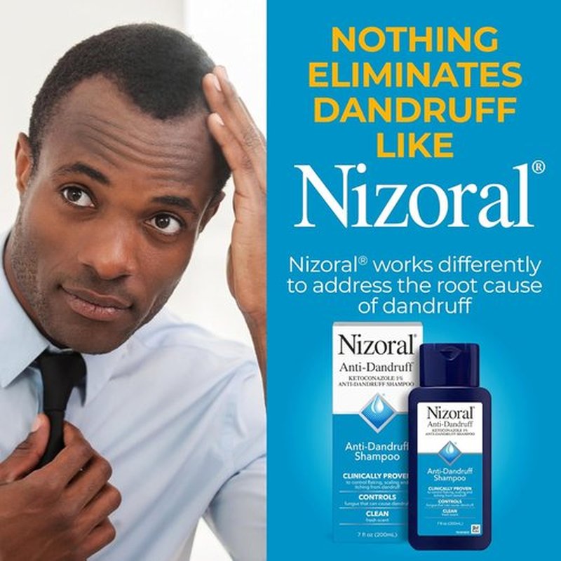 Nizoral Anti-Dandruff Shampoo - 1% Ketoconazole Formula for Effective Scalp Relief | 7 Fl Oz