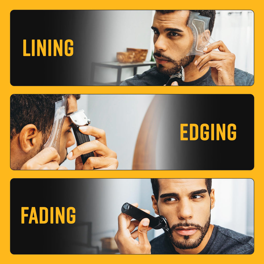 The Cut Buddy Trim Buddy, Cordless Beard & Hairline Trimmer with 4 Guards + Shaping Tool, Beginner-Friendly, Rechargeable, T-Blade Precision, As Seen on Shark Tank