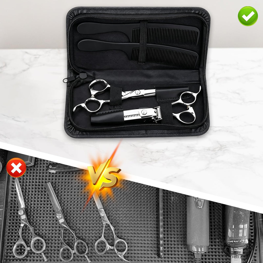 1 Piece Shear Case Hair Shear Scissors Bag Holder Scissor Cases for Hairstylists Professional Shears Holder for Foldable Comb and Scissors Hairdresse