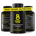 The Beard Club - Biotin Beard Growth Vitamins - Support A Thicker Fuller Beard, Fill in Patches - Minerals & Multi-Vitamins Help Support and Stimulate Healthier Facial Hair Growth