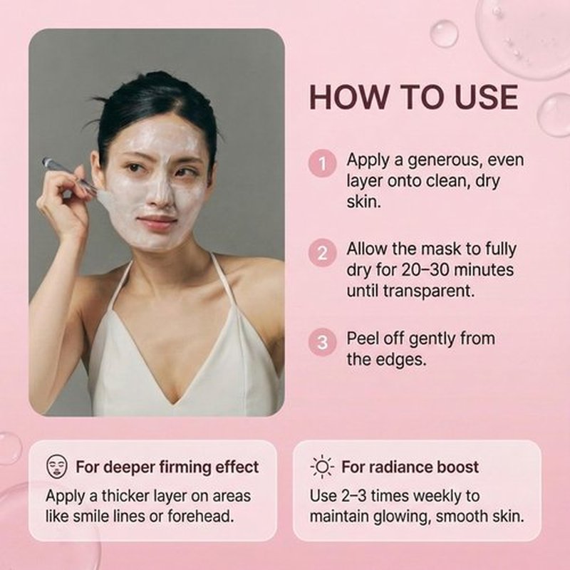 EARTHWARD Collagen Wrapping Mask with Salmon PDRN, Fast & Intensive Glass Skin Firming Care, Boosts Elasticity & Reduces Sagging, Korean Skincare (+ Free Jelly Brush Included), 75ml/2.53 fl oz