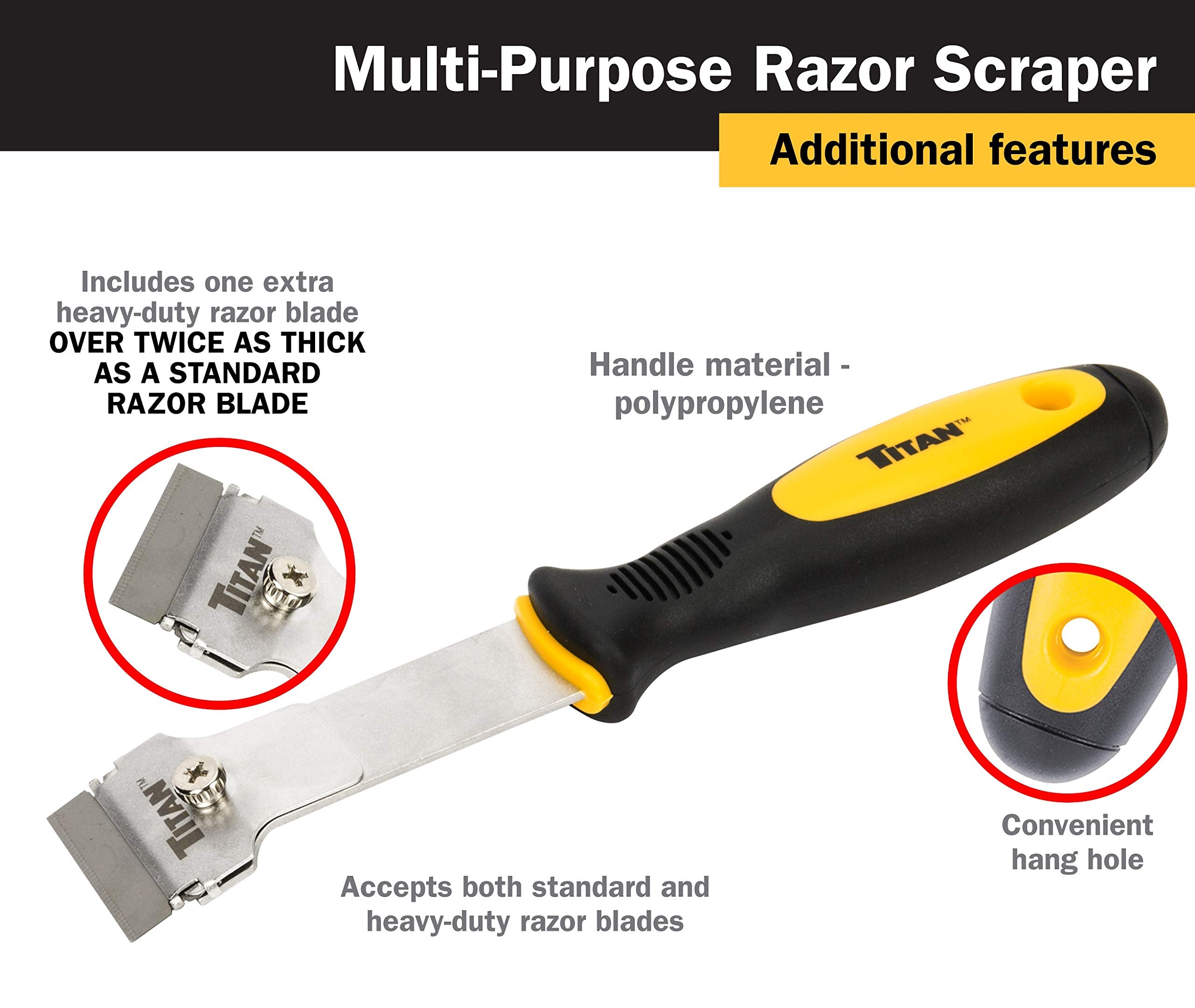 Titan 11515 12-Inch Wall Scraper with 4-Inch Blade