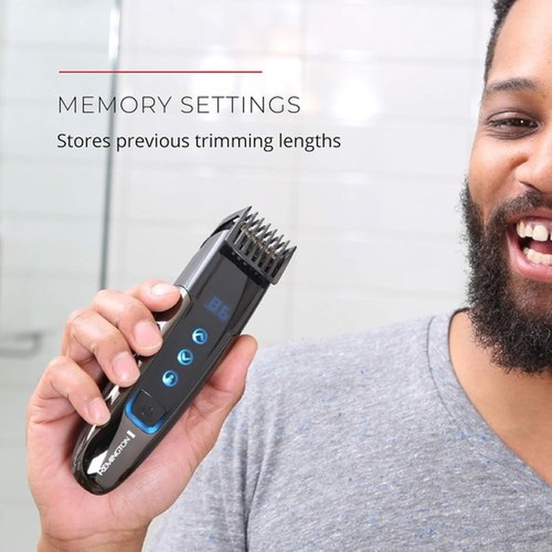 Remington MB4700 Smart Beard Trimmer - Digital Touch Screen & Memory Settings | Rechargeable Cordless Use