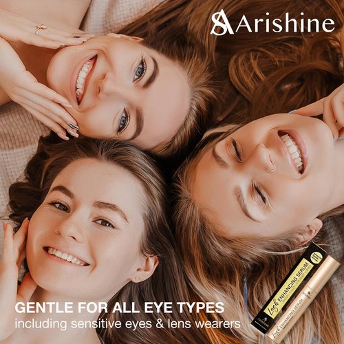 Eyelash Growth Serum, Lash & Brow Serum: Peptide Lash & Brow Enhancer for Fuller, Longer-Looking Lashes & Brows – Ginseng & Amino Acids – 3 mL