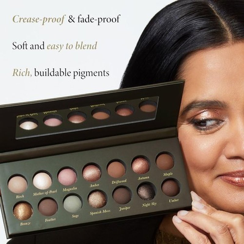 Laura Geller New York Baked Eyeshadow Palette - 14 Pigmented Shades for a Blendable Natural Look