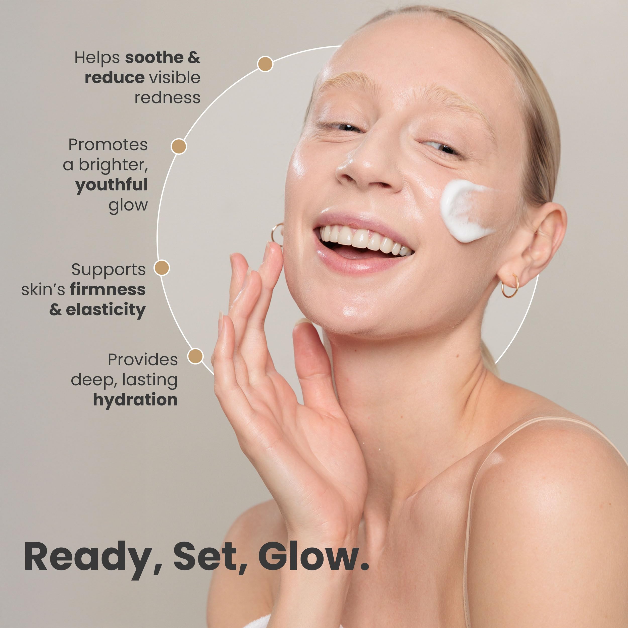 CO2Lift Carboxy Mousse Moisturizer - 50g Advanced Hydrating Anti-Aging Formula With 3 Types of Vitamin C for Even Skin Tone and Long-Lasting Moisture