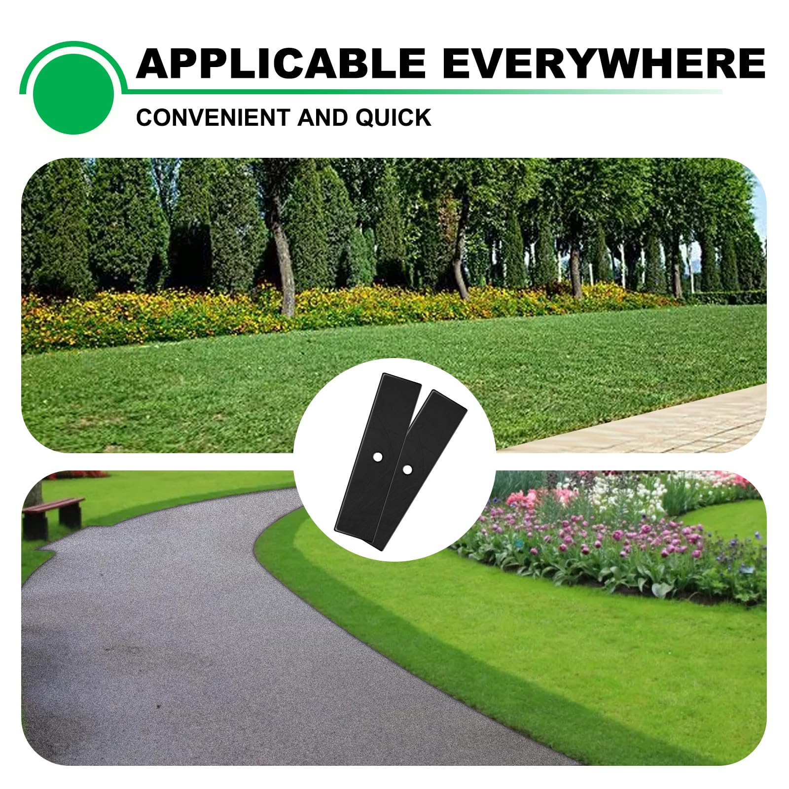 Andorm Edger Blades 9 x 1/2" Center Hole Universal Lawn Edging Blade Replacement 9 inch Compatible with Mclane 2059 2059-9, Craftsman 85755, Rotary 6262 (6 Pack)
