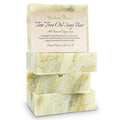 Tea Tree Soap Bar - Natural Tea Tree Oil Soap for Face, Hands, and Body - Fights Blemishes & Odor | 4 Large 4.5 oz Bars, Handmade in USA