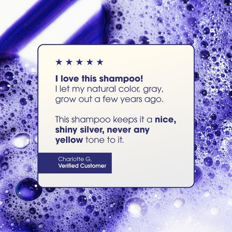 One 'n Only Shiny Silver Purple Shampoo - Argan Oil Toning for Blonde, Gray & Highlighted Hair - Moisturizes & Reduces Brassiness (1 Liter)