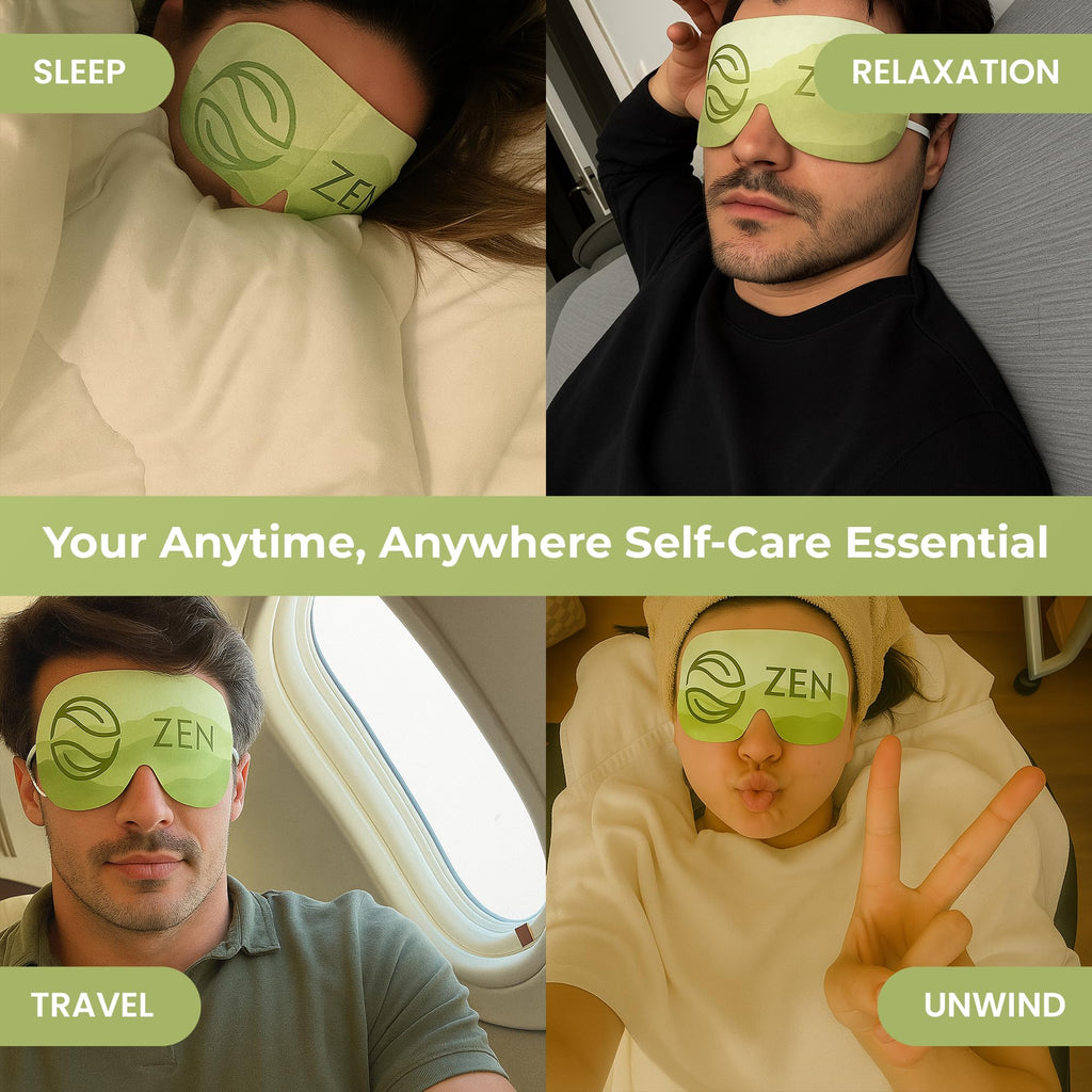 Body Restore Heated Eye Mask for Dry Eyes 5 Pack – Fathers Day Gift for Dad, Self Heating Warm Compress, Birthday Gifts for Women and Men, Relaxation – Green Tea
