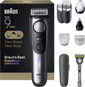 Braun Series 9 PRO All-in-One Beard & Body Grooming Kit - Cordless Trimmer & Shaver for Men | AIO 9550