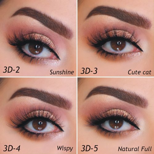 Eliace False Eyelashes Natural look Cat Eye Lashes Wispy Strips 3D Mink Lashes Fulffy,NEW 50 Pairs 5 Styles Fake Eyelashes,Faux Volume Curly Full,Thin Lash Band Soft Comfortable Lightweight Lash Pack