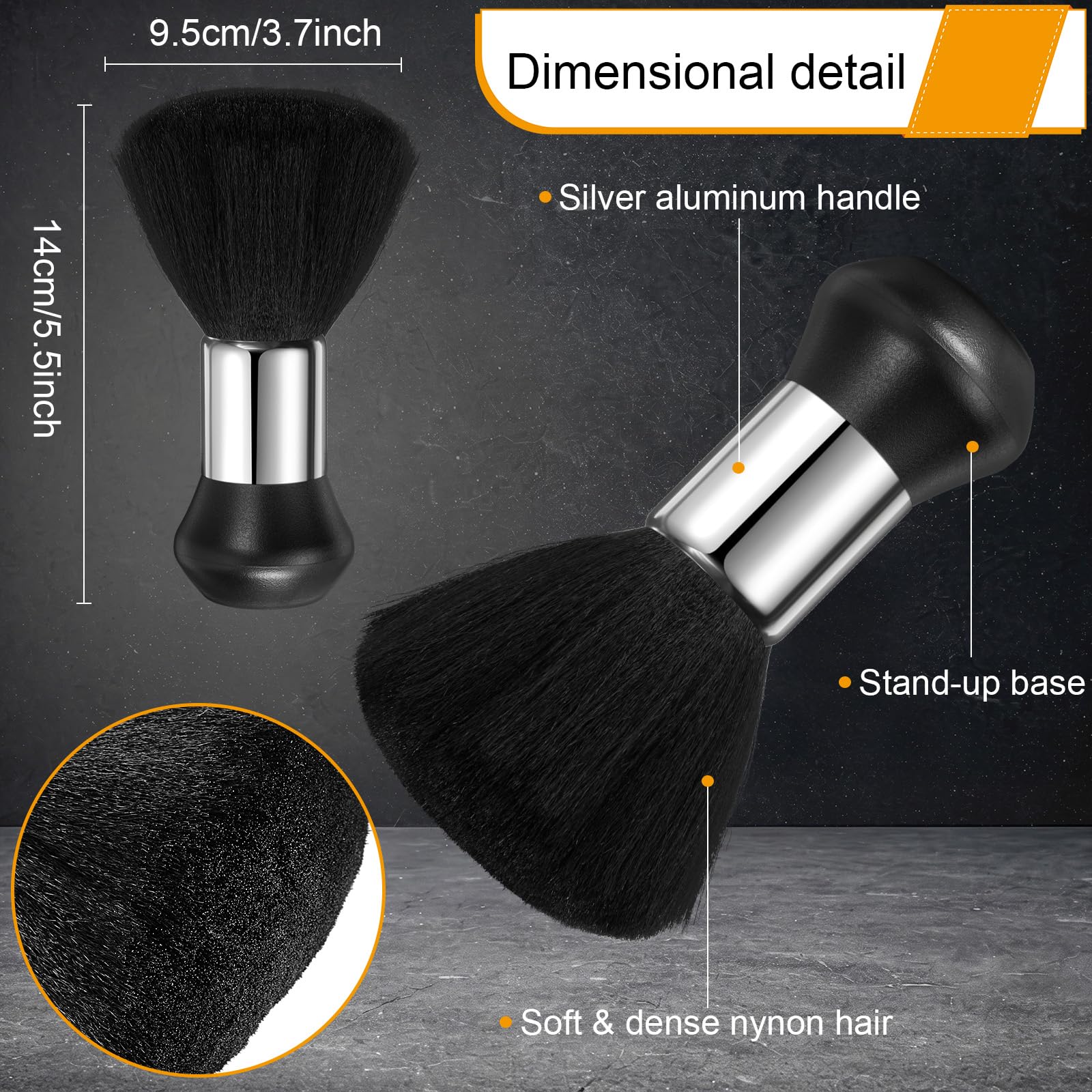 Honoson Professional Straight Razors for Men Navajas Para Barbero Barber Straight Razor Kit with Neck Duster Brush and 40 Pieces Double Edge Blades for Hair Salons, Father's Day, Gifts