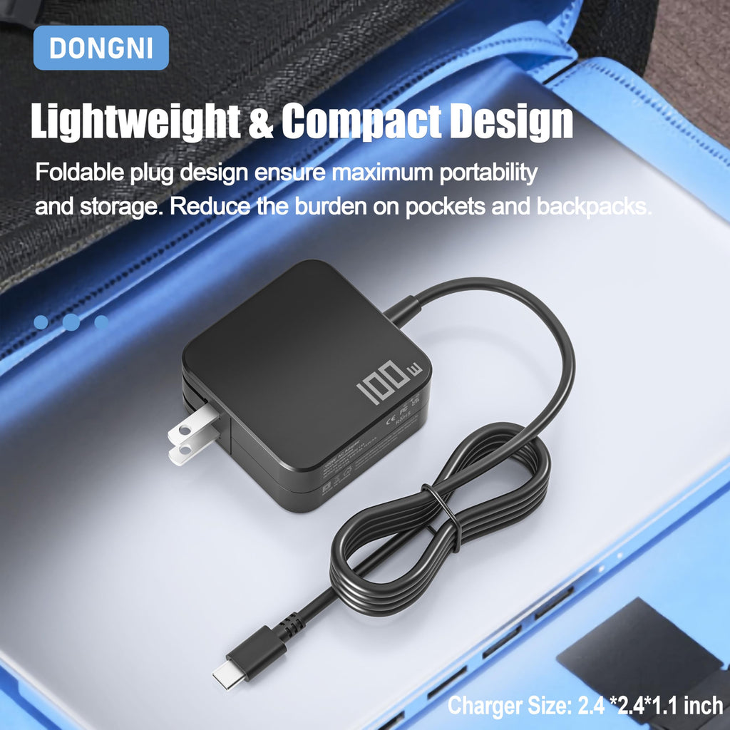 100W USB C Fast Charger Compatible with Steam Deck, Switch 2 Power Cord