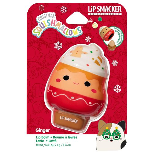 Lip Smacker Squishmallow Lip Balm - Moisturizing Ginger Flavor for Soft, Smooth Lips