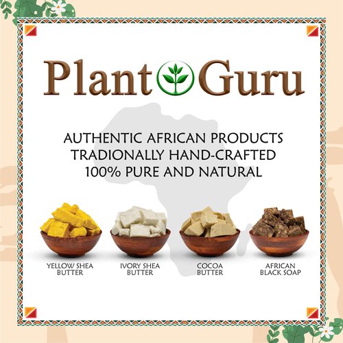 Plant Guru Raw African Shea Butter 32 oz. / 2 lbs. Jar Bulk 100% Pure Natural Unrefined IVORY - Ideal Moisturizer For Dry Skin, Body, Face And Hair Growth. Great For DIY Soap and Lip balm Making.