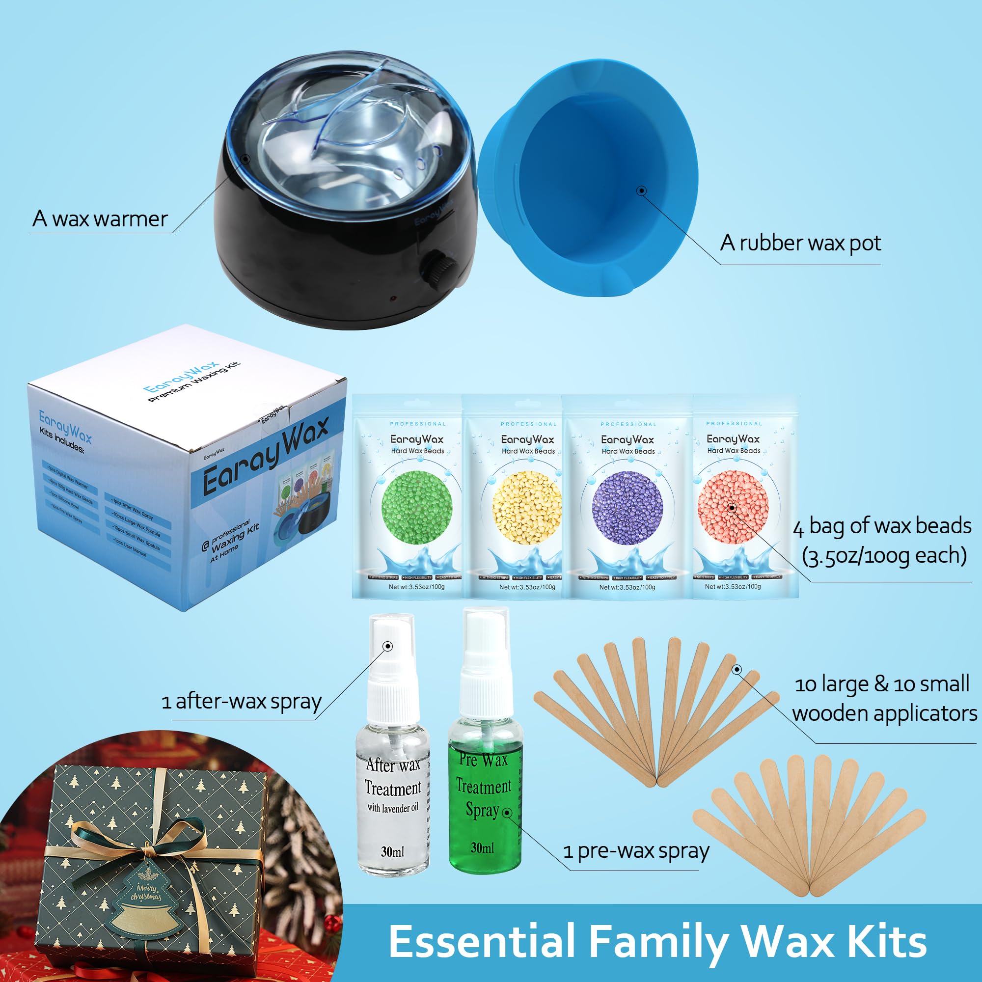 Digital Wax Warmer Machine for Hair Removal, Professional Wax Heater for Women and Men Body Waxing at Home