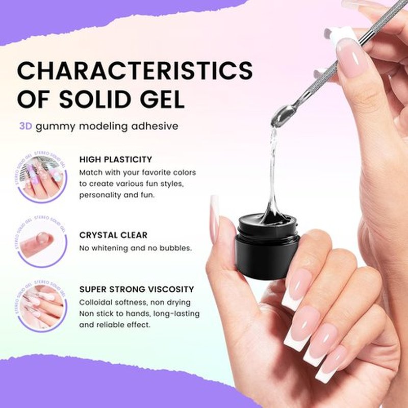 2Pcs 3D Sculpting Nail Gel & Chrome Nail Powder Kit: Unleash Your Creativity with Stunning 3D Designs & Dazzling Chrome Finishes 3D Molding Gel and Chrome Powder for Gel Nails for Nails Art