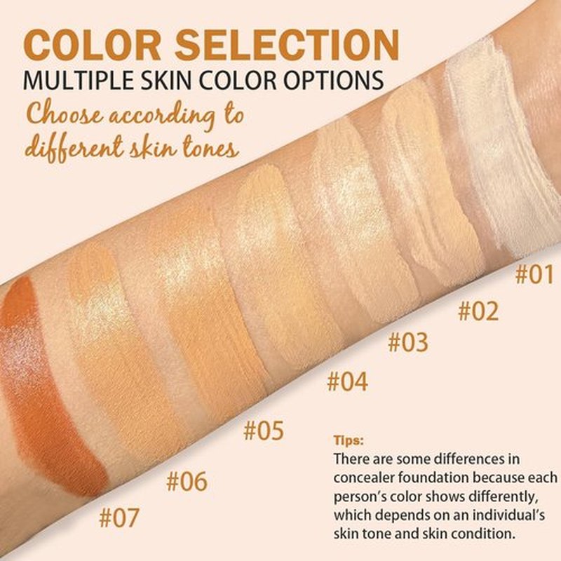Skiennix Foundation Stick - Dual-Ended 2-in-1 Longwear & Waterproof Concealer for Dark Circles & Blemishes | 2.09 oz (04#)