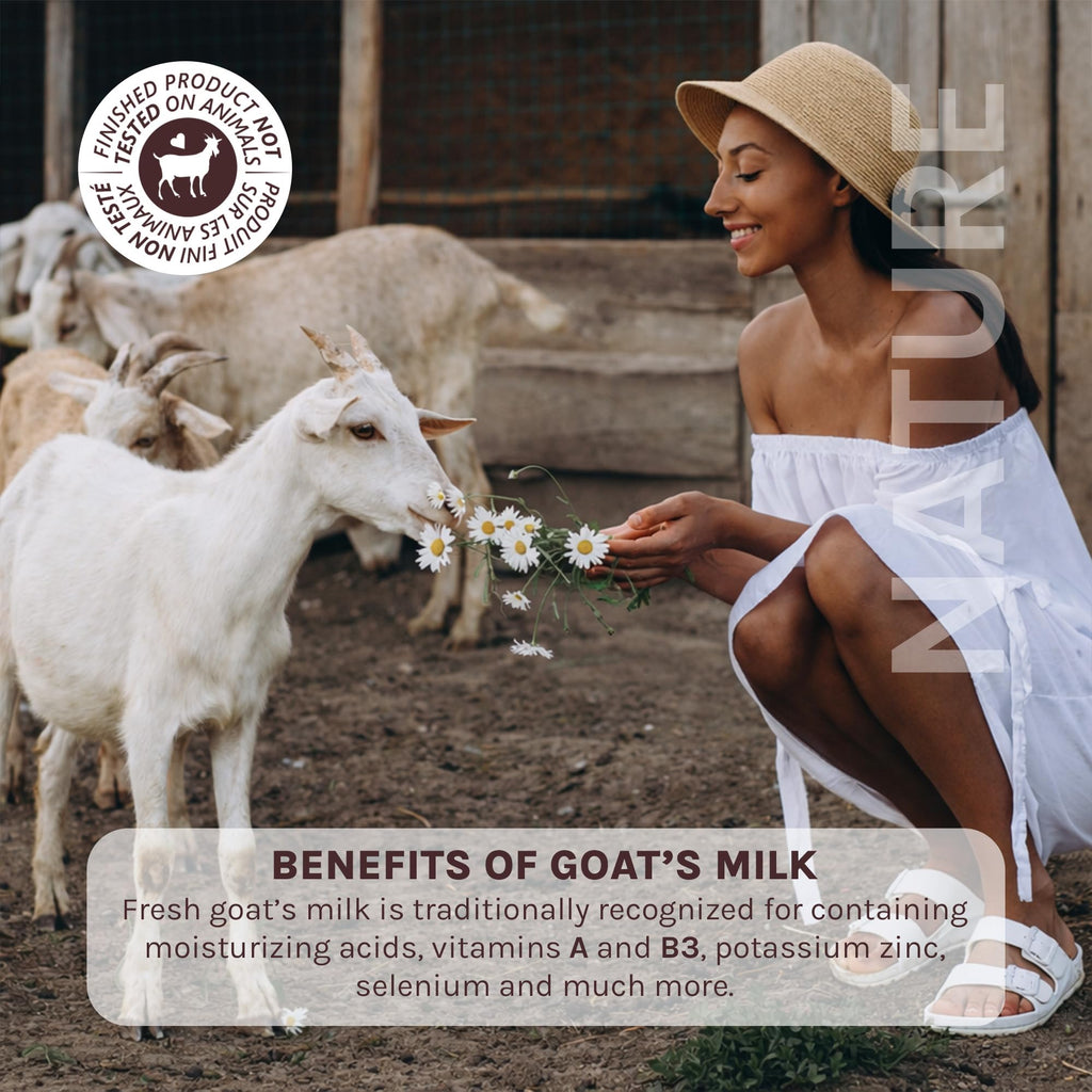 Nature Goat Milk Bar Soap, FRAGRANCE FREE, 5 oz (141 g), With Fresh Goat Milk, Vitamin A, B3, Potassium, Zinc & Selenium, Moisturizing & Gentle Cleansing