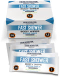 Viking Revolution Body Wipes for Men - Gym Wipes, Shower Wipes - Disposable and Eco-Friendly - Unscented Wet Wipes with Vitamin E and Aloe - 12 Individually Wrapped Wipes
