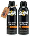 SLAM Men’s Sunscreen SPF 50 Spray - Broad Spectrum UVA/UVB Protection - Non-Greasy & No Harsh Chemicals - GentleMan Bergamot Cedar Patchouli Cologne Scented - 2 Pack