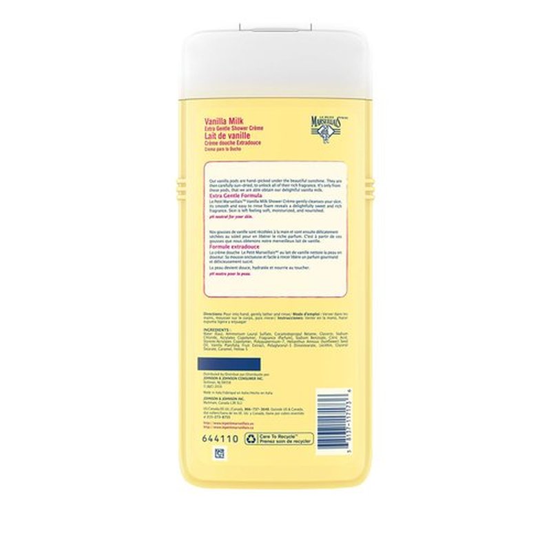 Le Petit Marseillais Extra Gentle Shower Cream, Vanilla Milk, 22 Fluid Ounce