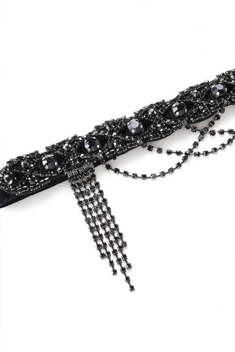 BABEYOND 1920s Flapper Headpiece Roaring 20s Headband Great Gatsby Headband Chain for Women Vintage Hair Accessory