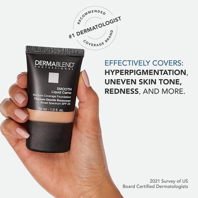 Dermablend Smooth Liquid Foundation - Flawless Coverage for All Skin Types | Long-Lasting Wear