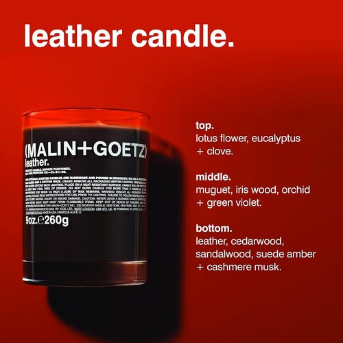 MALIN+GOETZ Scented Candle - Hand-Poured Soy Wax with Unique Fragrance Blends | 9oz Clean-Burning & Vegan
