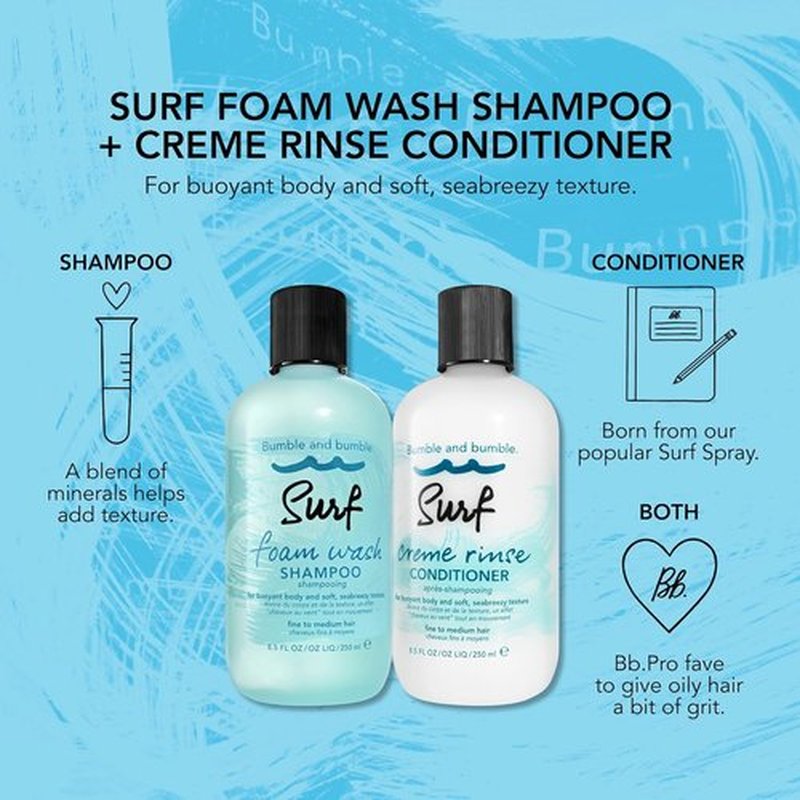 Bumble and bumble. Surf Creme Rinse Texturizing Conditioner - Lightweight Texture & Volume | 8.5 Fl Oz