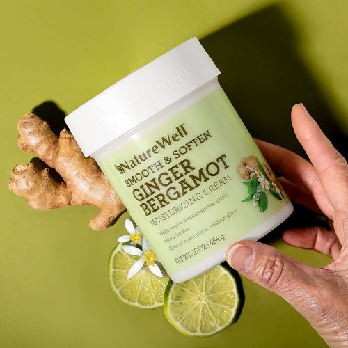 Nature Well Ginger Bergamot Moisturizing Cream - Smooth & Soften Skin, 16 Oz.