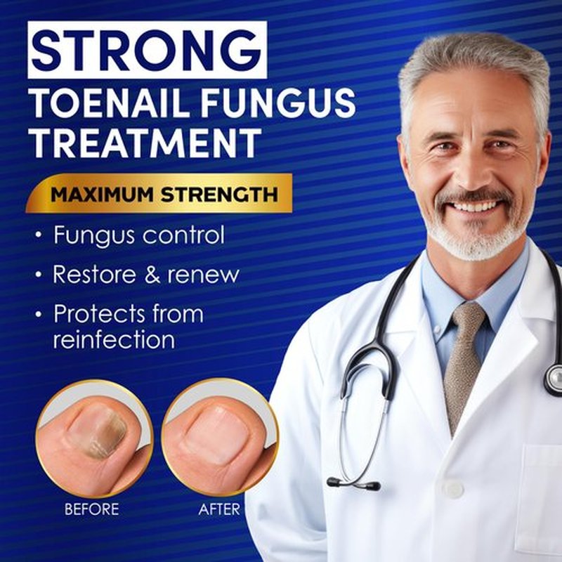 Toenail Fungus Treatment Extra Strength – Nail & Toe Solution with Undecylenic Acid 25% and Tea Tree Oil