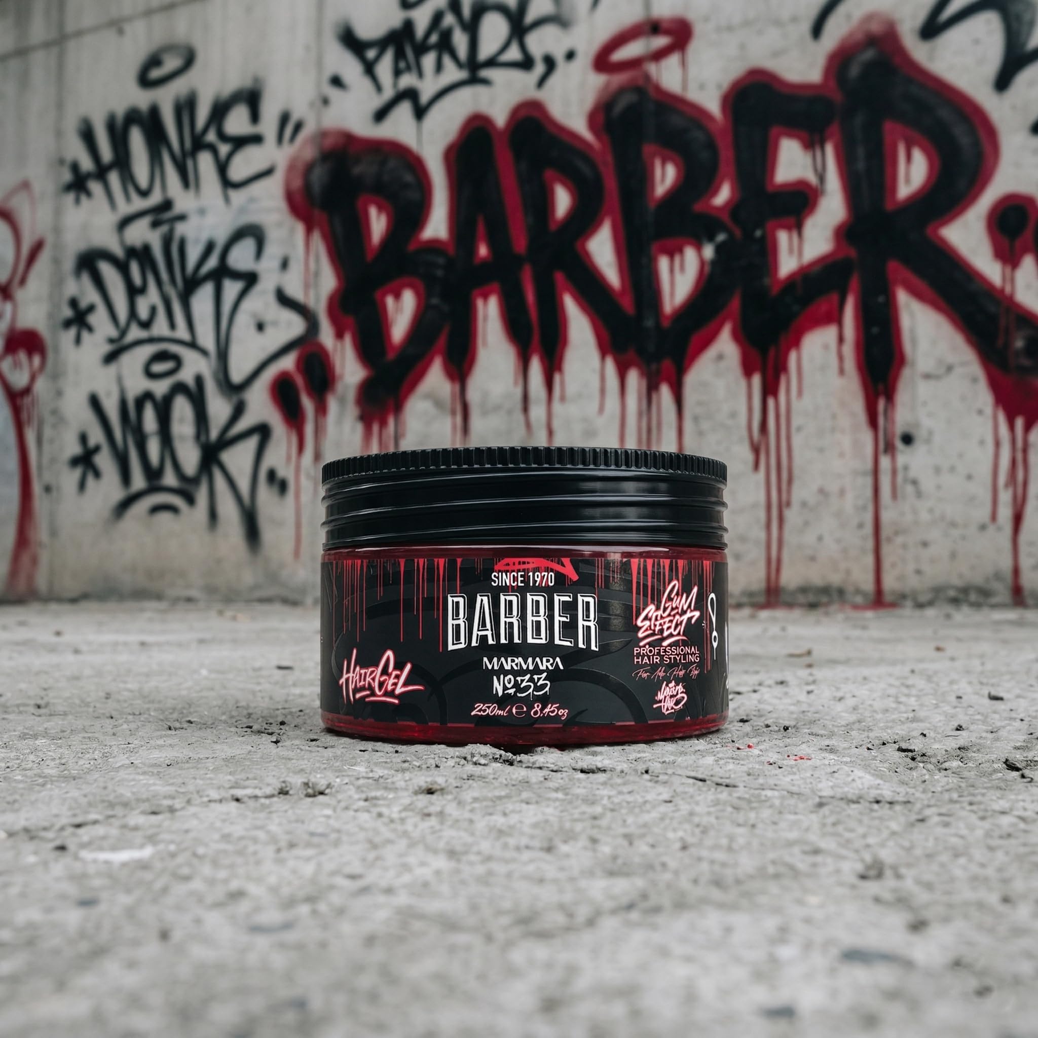 barber marmara No.33 Hair Styling Gel Strong Hold Fresh Scent 8.45 fl oz