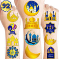 Happy Ramadan Kareem Mubarak Eid Al Adha Fitr Temporary Tattoos Themed Birthday Party Favors Decorations Supplies Festival Decor Star Tattoo Stickers Gifts For Kids Boys Girls School Prizes Carnival