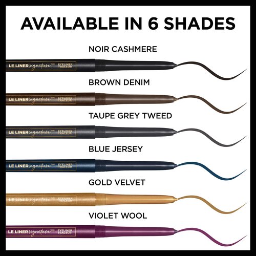 L’Oréal Paris Makeup Le Liner Signature Mechanical Eyeliner, Easy-Glide, Smudge Resistant, Bold Color, Long Lasting, Waterproof Eyeliner, Taupe Grey Tweed, 0.011 oz., 1 count