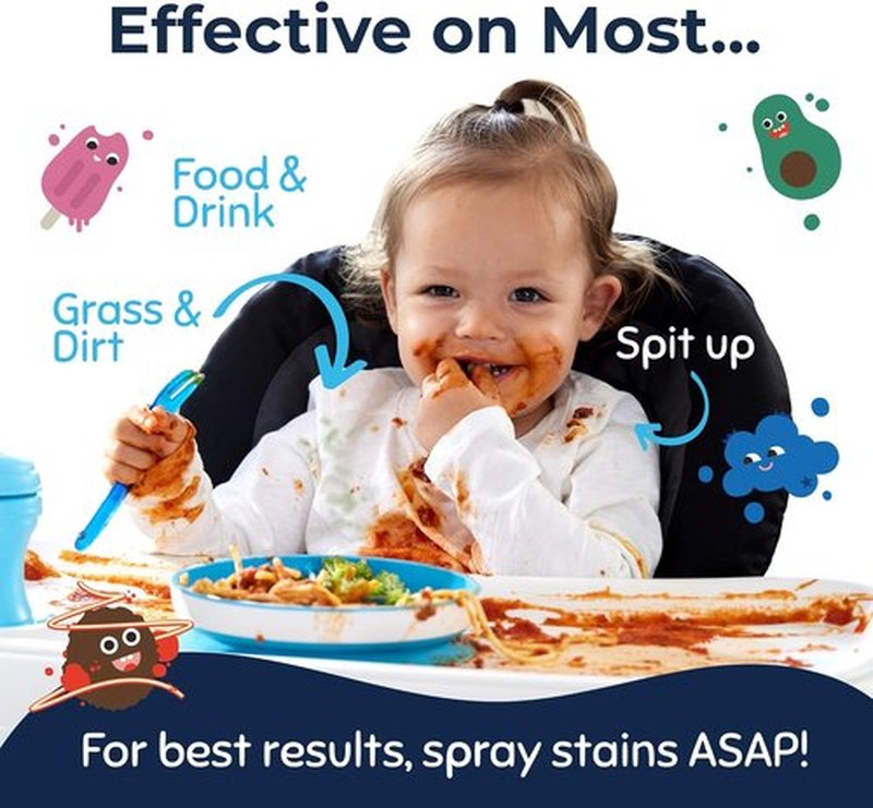 Miss Mouth's Messy Eater Stain Treater Spray - 4oz Stain Remover for Newborns & Babies | No Dry Cleaning Needed