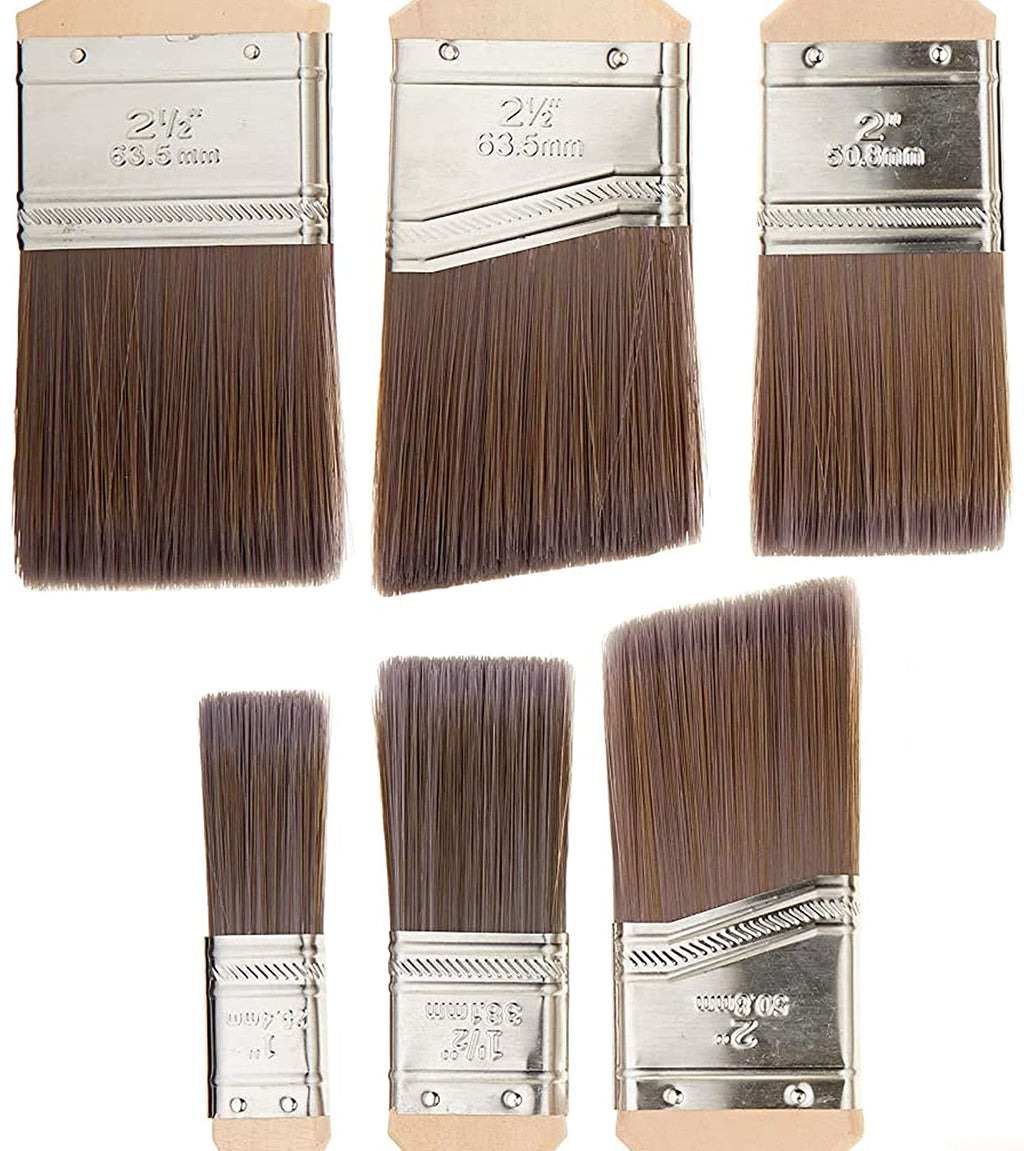 ALLWAY CP6 Premium 6-Piece Paint Brush Set