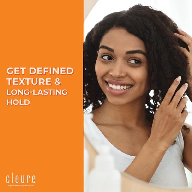 Cleure Hair Styling Gel - Hypoallergenic & Fragrance-Free Edge Control for Frizz (8 fl oz)