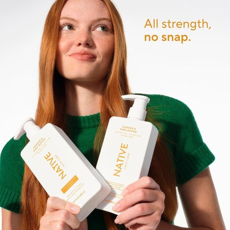 Native Shampoo & Conditioner - Naturally Derived, Sulfate & Dye Free | Almond & Shea Butter, 16.5 fl oz (2 Pack)